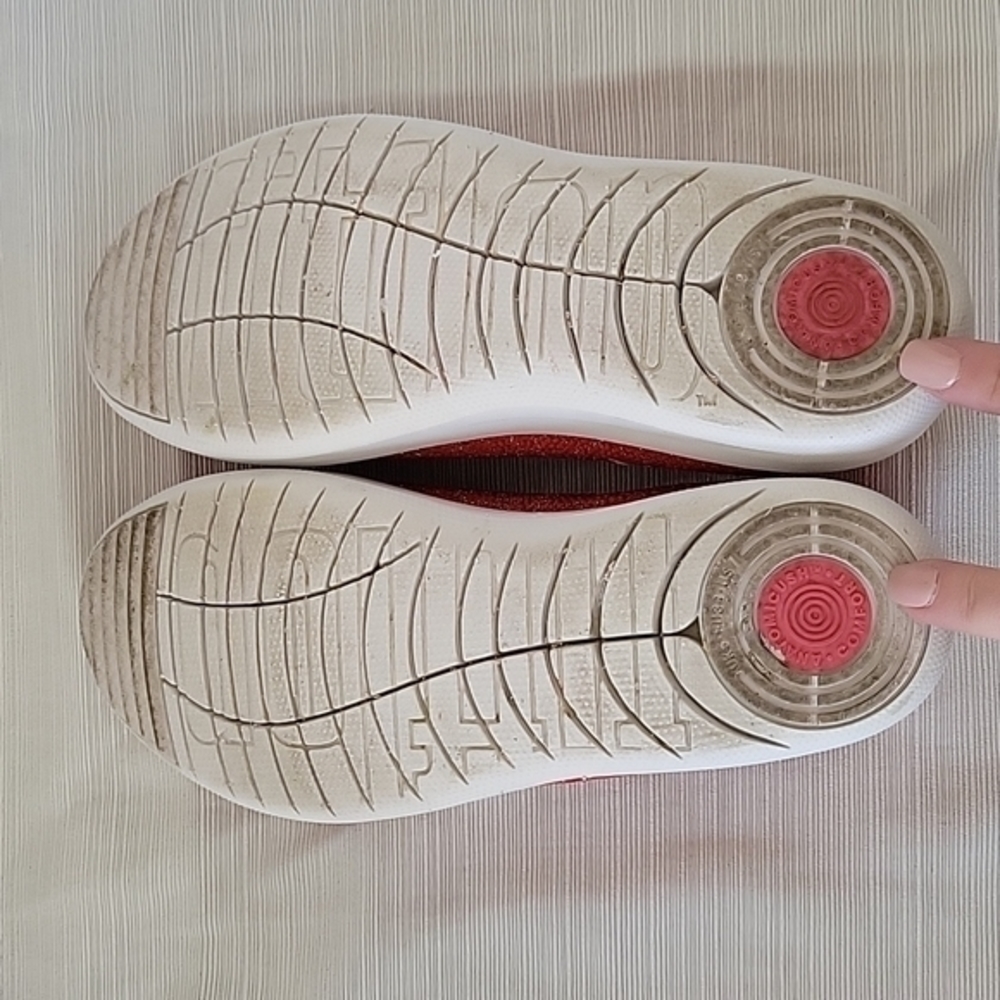 Fitflop Womens Uberknit Slip On BallerinaFlats Classic Red US‎ Size 7 H95-203 - Picture 4 of 5